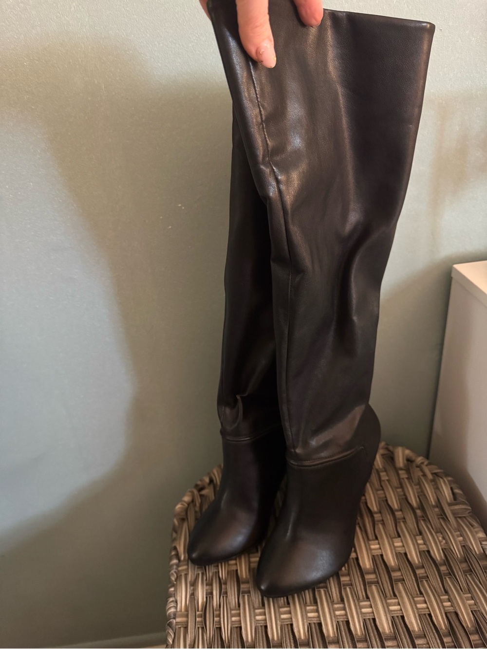 NIB Vintage Colin Stuart Women's Over the Knee High Leather Boots 7